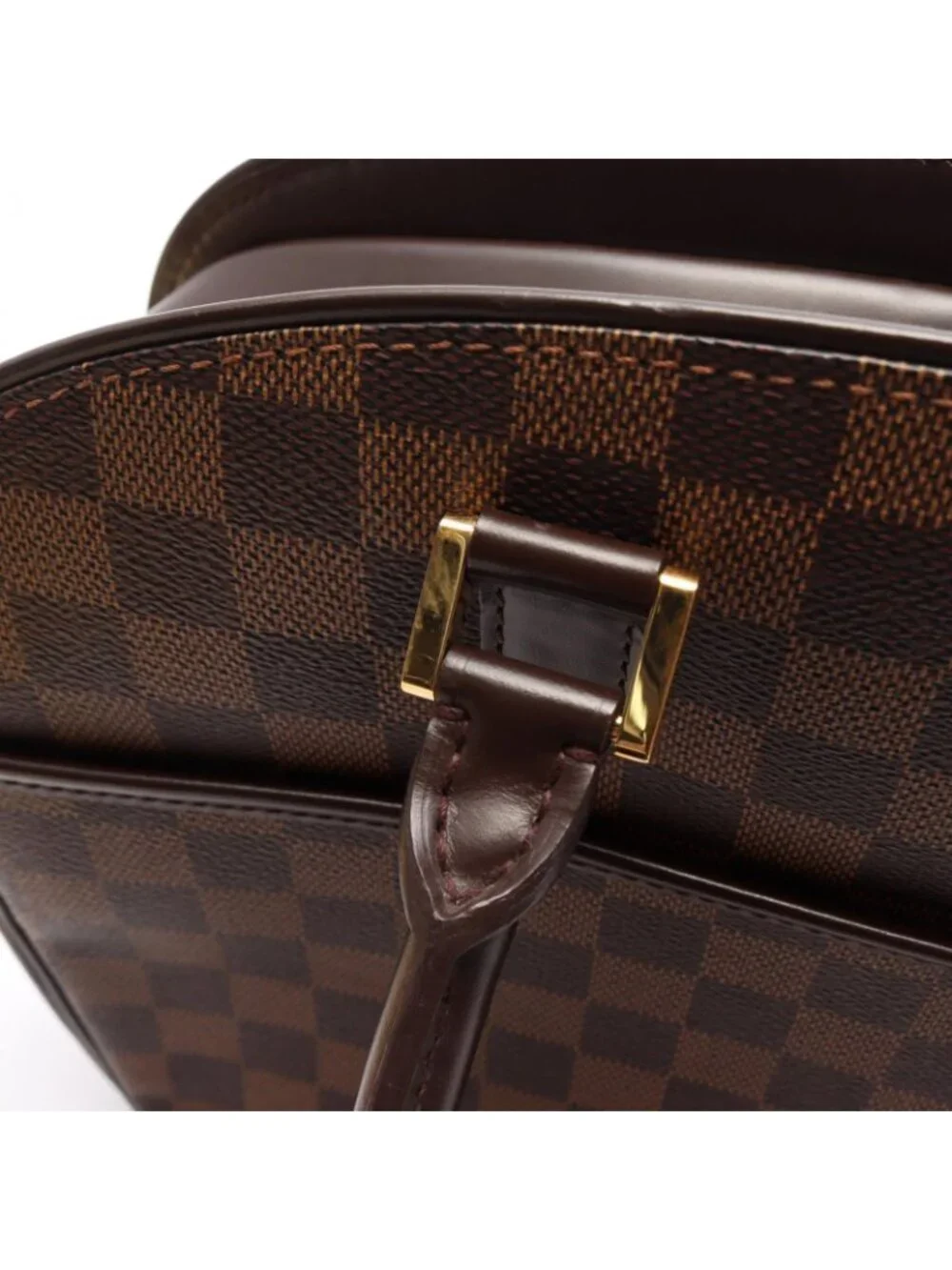 Louis Vuitton Thalia Oriental Damier Ebene Canvas Leather Handbag